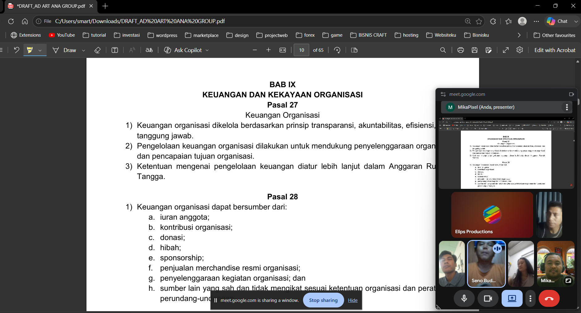 draft artiket