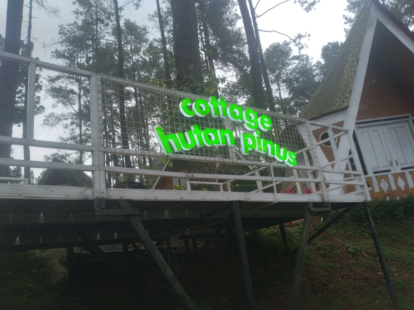 Letter Sign Hutan Pinus Limpakuwus foto 2
