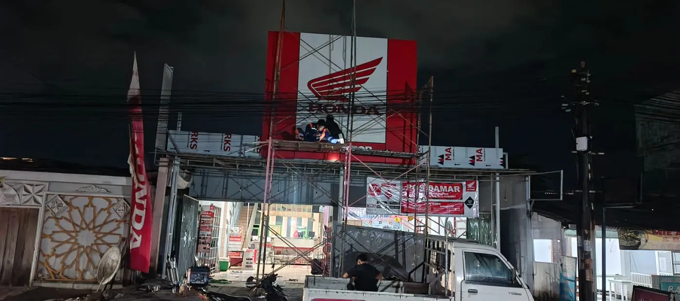 Totem Box SPBU + LED HARGA foto 5