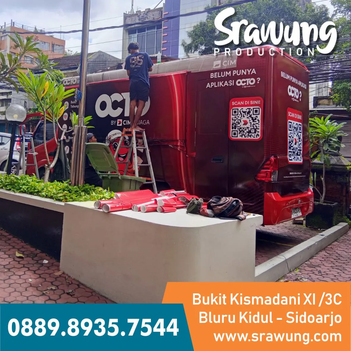 Branding Mobil OCTO CIMB NIAGA Denpasar foto 2